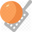 Orange Zest Grating Icon