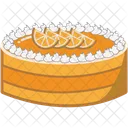Orange Cake Food Icon