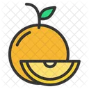 Orange Food Background Icon