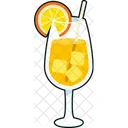 Orange Juice Cocktail Icon