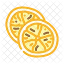 Orange Dried Fruit Icon