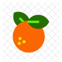Orange Background Healthy Icon