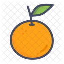 Orange Healthy Fruit Icon