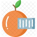 Orangev Orange Barcode Barcode Icon