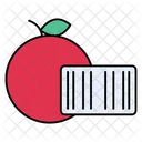 Orange Barcode Farm Icon