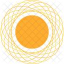 Circle Frame Orange Icon
