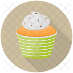 Orange Cream Cupcake  Icon