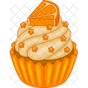 Orange cupcakes  Icon