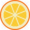 Orange Cut Orange Vegetable Icon