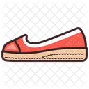 Orange  Espadrille Flats Women's Shoes  Symbol