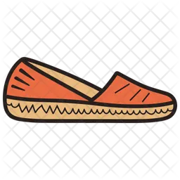Orange  Espadrille Mule Flats  Women's Shoes  Icon