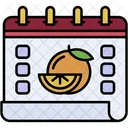 Orange Festival Fruit Harvest Icon