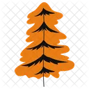 Orange Fir Tree Forest Icon