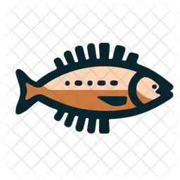 Orange Fish  Icon