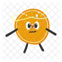 Orange fruit character  Icon