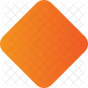 Orange gradient rhombus  Icon