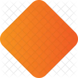 Orange gradient rhombus  Icon