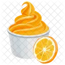 Orange Ice Cream  Icon