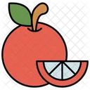 Orange Food Background Icon