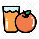 Orange Juice Fruit Icon