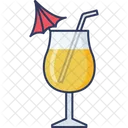 Orange Juice Juice Glass Drink Glass Icon