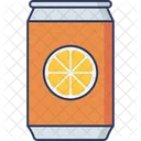 Tin Orange Juice Orange Icon