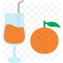 Orange Juice Beverage Drink Icon