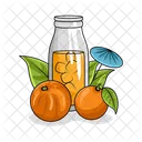 Orange Juice Bottle Drink Icon