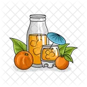 Orange Juice Bottle Drink Icon