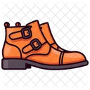 Orange Monk Derby Boots Shoes  Icon