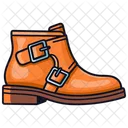 Orange Monk Strap Boots Shoes  Icon