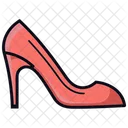 Orange Peep-Toe Heel Women's Shoes  Icon