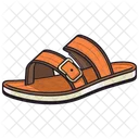 Orange Penny Driver Sandal  Shoes  Icon