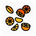 Orange Pieces  Icon