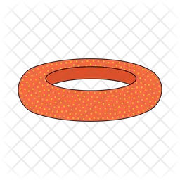 Orange rubber ring  Icon