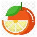 Orange Slice Vitamin C Healthy Icon