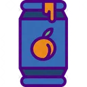 Orange Soda Jar  Icon