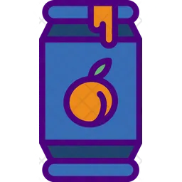 Orange Soda Jar  Icon