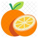 오렌지 과일 건강 아이콘