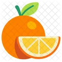 Orange Fruit Healthy Icon