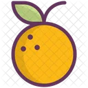 Orange Obst Kochen Symbol