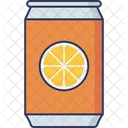 Dose Orangensaft Orange Symbol