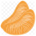 Orange Scheiben Fruchtfleisch Symbol