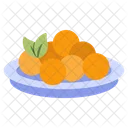 Oranges Plate  Icon