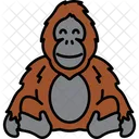Orangutan Monkey Golilla Icon