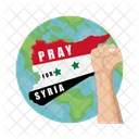 Siria Desastre Bandeira Ícone