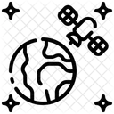 Orbita De Satelite Terra Espaco Ícone
