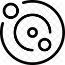Orbita Del Sol La Tierra Y La Luna Orbita Sol Icono