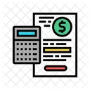Orcamento Financeiro Capital Calculo Icon
