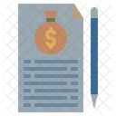 Orcamento Financeiro Documento Orcamentario Relatorio Orcamentario Ícone